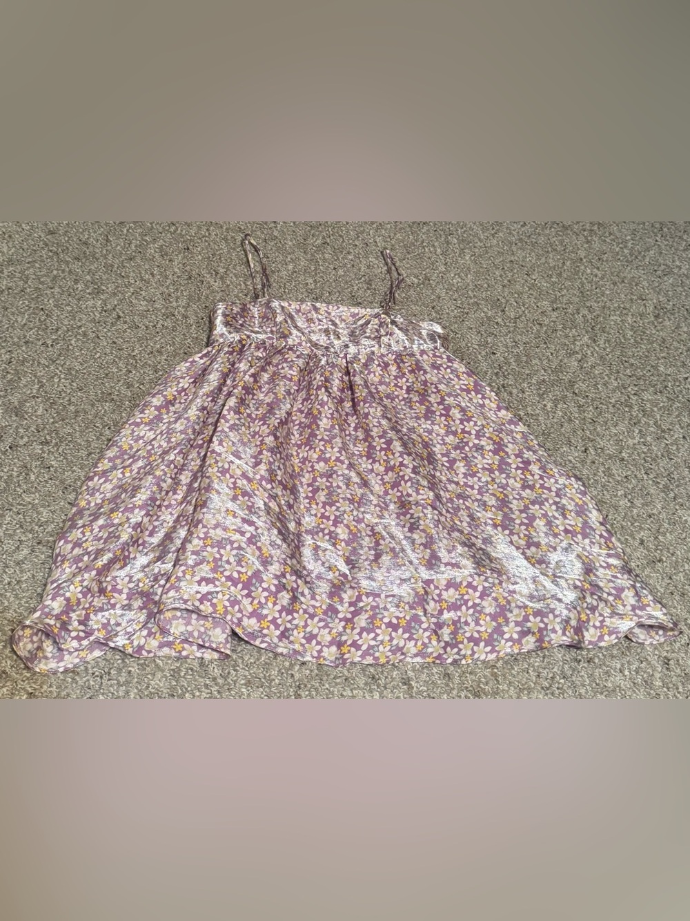 Storia Lilac Lullaby Satin Sheen Mini Dress